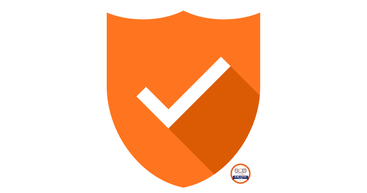 Orange shield icon representing supplier protection for B2B manufacturers